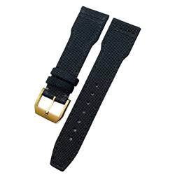 HKTS Uhrenarmband aus gewebtem Nylon, 20 mm, 21 mm, 22 mm, Faltschnalle, passend für IWC Pilot Mark Portugieser Portofino Armband, 21 mm, Achat von HKTS