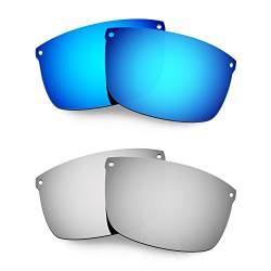 HKUCO Mens Replacement Lenses For Oakley Carbon Blade Blue/Titanium Sunglasses von HKUCO