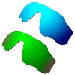 HKUCO Mens Replacement Lenses For Oakley Jawbreaker Blue/Green Sunglasses von HKUCO