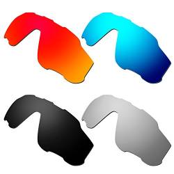 HKUCO Mens Replacement Lenses For Oakley Jawbreaker Red/Blue/Black/Titanium Sunglasses von HKUCO