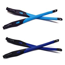 HKUCO Verstärken Blau/Dunkelblau Ersatzgläser Beine für Oakley Crosslink Rahmen für Brillen von HKUCO