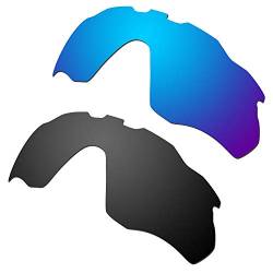 HKUCO verstärken Männer Ersatzgläser für Oakley Radar Pace Sunglasses Blau/Schwarz Polarized von HKUCO