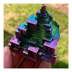 HLELU Gram Wismut Rainbow Crystal elementBi Edelstein Mineralexemplar WEISHENYIN (Material : 160-180g) von HLELU