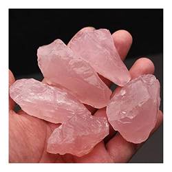 HLELU Natürlicher Kristall-Quarz-Fluorit-Stein und Labradorit-Mondstein-Rohmineral-Dekorations-Ornamente WEISHENYIN (Color : Pink Crystal_35-40g) von HLELU
