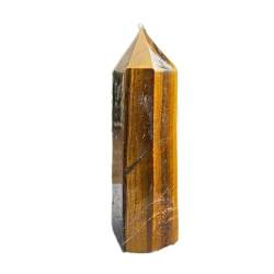 HLELU Natürlicher gelber Tigerauge-Jaspis-Quarz-Kristallpunkt-Stein-Zauberstab WEISHENYIN (Material : 1000g) von HLELU