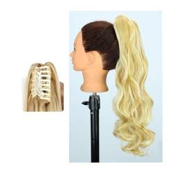 Pferdeschwanz Haarverlängerung Pferdeschwanz-Haarverlängerung, 61 cm lang, gewellt, Pferdeschwanz-Verlängerung, Krallen-Clip-in-Pferdeschwanz, natürlich gewellter Pferdeschwanz, synthetische Haarteile von HLHLOP777