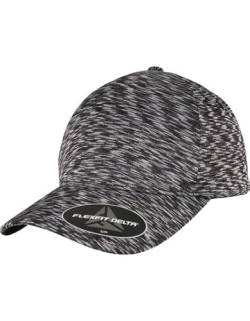 Flexfit Caps Wooly Combed Cap Delta Tartan Glen Unisex Cap Baseball XXS-XXL Basecap Mütze, L-XL, 1x Delta Uni Melange Black & 1x HL-Kauf Notizblock von HLKauf