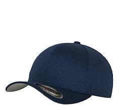 Flexfit Caps Wooly Combed Cap Delta Tartan Glen Unisex Cap Baseball XXS-XXL Basecap Mütze, XXL, 1x Navy & 1x HL-Kauf Notizblock von HLKauf