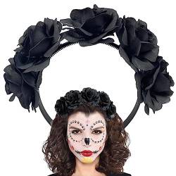 Florales Halloween Stirnband | Damen Festival Blumen Haarband mit Spinne | Geschenk für Frauen und Mädchen, Halloween-Cosplay, Rollenspiel-Partyzubehör Hmltd von HMLTD