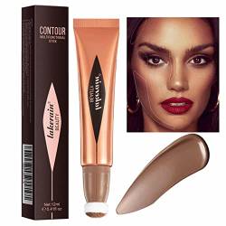 Highlighter-Make-up-Stick | 3-in-1 Wangen-Liquid-Rouge-Make-up | Leichter Contouring Pen Rouge-Highlighter-Make-up-Stift Atmungsaktives Gefühl, schimmernde Farbe, natürliches Aussehen Hmltd von HMLTD