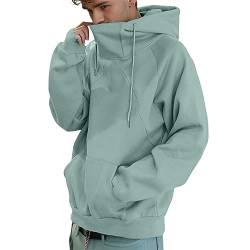 Pullover Herren Rollkragen Hip Hop Fleece Pulli Kapuzenpullover Hoodie Sweater Sweatshirt Mit Kapuze Oversize Urban von HMLTD