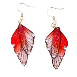 Schmetterlingsflügel-Hakenohrringe - Schmetterling Ohrringe,Wiederverwendbare Schmetterlings-Feen-Ohrringe für Mädchen und Frauen Hmltd von HMLTD