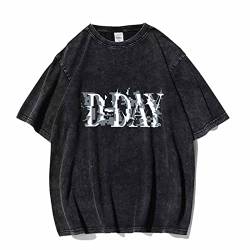 Suga D-Day Album Merch T-Shirt Vintage Distressed Decolor Dirty-geliebtes Baumwoll-Lose T-Shirt C-XL von HMRS