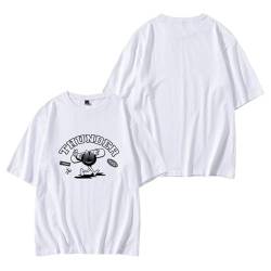 Tour Break The Wall T-Shirt, Thunder K-Pop Merch unterstützt Baumwoll-Lose-T-Shirt für Unisex-Fans White B-XL von HMRS
