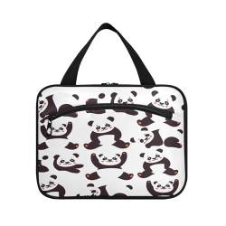 Kulturbeutel zum Aufhängen, für Damen, Herren, Jungen, Mädchen, Cartoon-Panda, wasserdicht, Kosmetiktasche, Make-up-Tasche, Kulturbeutel, Organizer für Reiseutensilien, Flasche, multi, M von HMZXZ