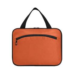 Kulturbeutel zum Aufhängen, für Damen, Herren, Jungen, Mädchen, rot-orange, wasserdicht, Kosmetiktasche, Make-up-Tasche, Kulturbeutel, Organizer für Reiseutensilien, Flasche, multi, L von HMZXZ