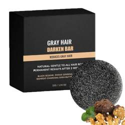 SPARTAN Gray Hair Reverse Bar | Gray Reverse Bar Soap | Gray Hair Reverse Bar | Black Soap for Gray Hair | Mane Gray Reverse Bar for Men and Women (2PCS) von HNFYSMQL