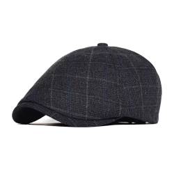 HNJKJEU Schirmmützen für Herren Schiebermütze Verstellbar Baumwolle Schiebermütze Flatcap Herren Frühling Herbst Winter Hüte Caps (#0250) von HNJKJEU