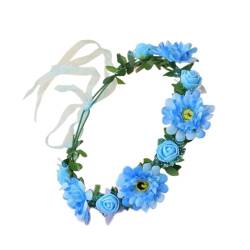 Brautblumen-Haarbänder für Hochzeit, Blumen-Haarbänder, Blumen-Haarbänder, Blumenkranz, Blumen-Haarbänder von HNsdsvcd