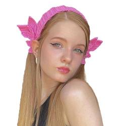 Elegante handgehäkelte Flügel-Haarbänder für Damen und Mädchen, Haarschmuck, ethnisches Stirnband, exotischer Kopfschmuck, handgefertigtes Strick-Haar-Accessoire von HNsdsvcd