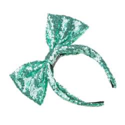 Grüne Pailletten-Schleife, Kobold-Kopfbedeckung für Patricks-Tag, Geschenk, Party, Kopfschmuck, Stirnband, Urlaub, Haarreif von HNsdsvcd