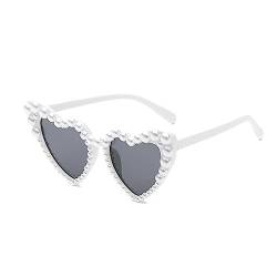 HNsdsvcd Herz-Sonnenbrille für Junggesellinnenabschied, Y2K, glitzernd, Augen-Sonnenbrille für Damen, Abschlussball, Sonnenbrille, glitzernde Sonnenbrille für Damen von HNsdsvcd