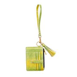 HNsdsvcd Sicherheits-Schlüsselanhänger für Damen, Handgelenkriemen, Schlüsselanhänger mit Kreditkartenhalter, Vordertasche, Geldbörse, Armband, gelb von HNsdsvcd