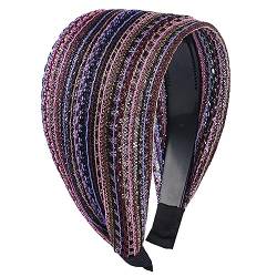 Häkel-Stirnbänder für Mädchen, elegante Damen-Kopfbedeckung, breite Haarbänder, Zubehör, elegante Frühlings-Haarbänder, Geburtstagsparty, Netz-Haarband von HNsdsvcd