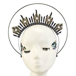 HaloCrown Stirnband mit Stacheln, HaloCrown, Kopfbedeckung, Kopfbedeckung, Stirnband, Kopfbedeckung von HNsdsvcd