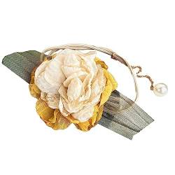 Mädchen-Haarband mit Blume, multifunktional, Haushaltsdekoration, Ornament für Erwachsene, weibliche Mädchen, Kopfdekoration, Haarschmuck von HNsdsvcd