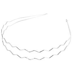 Metall-Stirnbänder mit 2/3-lagigem Draht, für Damen, Hochzeits-Haarband, elastisches Metall-Haarband für Mädchen, Metall-Stirnband, dick von HNsdsvcd