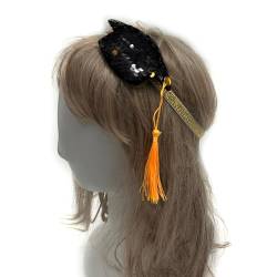 Mini-Quasten-Dekor, Abschlussstudenten, Haarband mit Pailletten, Doktorhut, Stirnbänder, Karneval, Pailletten, Haarreifen, Abschlussfeier, Hut, Stirnbänder für Studenten von HNsdsvcd