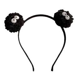 Multifunktionales schwarzes Brikett-Stirnband, dekoratives Kopfschmuck, Zubehör für Frauen, Teenager, Mädchen, Dekorationen, Party, perfekt für Sport und Partys von HNsdsvcd