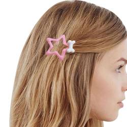 Pentagramm-Haarspange für Erwachsene und Kinder, Stern-Haarspangen, seitliche Nadel für Mädchen, lässiger Kopfschmuck, niedliches Haarstyling-Zubehör, stilvolle Haarspange von HNsdsvcd