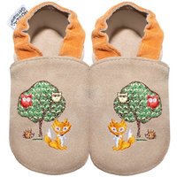 HOBEA-Germany Amazon - Kinderschuhe Waldtiere 16/17 (0 - 6 Monate) Krabbelsohle Krabbelschuh handgefertigt in der EU von HOBEA-Germany