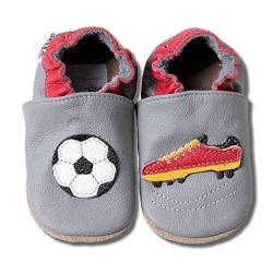 HOBEA-Germany Baby Krabbelschuhe Jungen, Schuhgröße:18/19 (6-12 Monate), Modell Schuhe:Soccer von HOBEA-Germany