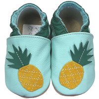 HOBEA-Germany Krabbelschuhe Ananas 16/17 (0 - 6 Monate) Krabbelsohle Krabbelschuh handgefertigt in der EU von HOBEA-Germany