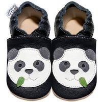 HOBEA-Germany Krabbelschuhe Panda 16/17 (0 - 6 Monate) Krabbelsohle Krabbelschuh handgefertigt in der EU von HOBEA-Germany