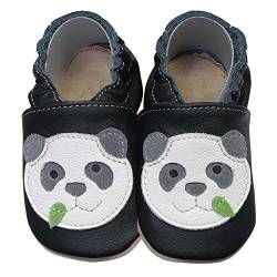 HOBEA-Germany Krabbelschuhe für Jungs und Mädchen in verschiedenen Designs (20/21 (12-18 Monate), Panda) von HOBEA-Germany
