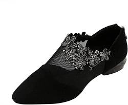 HOBTEC Damen-spitze Mesh-Kurzarm-Stiefel mit dickem Absatz lässig-Schnürschuhe mit hohen Fersen (Color : A, Size : 42 EU) von HOBTEC