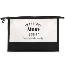 HODREU Gifts for Mom Makeup Bag Best Mom Gifts Mom Birthday Gifts for Women Female New Mom Mama Mommy Stepmom Mother in Law First Time Mom Gift Christmas Cosmetic Bag, Weiß483, 11" wide x 7" high x von HODREU