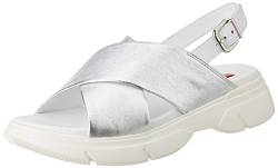 HÃ–GL Damen Vitality Slingback Sandalen, Silber Weiss, 36 EU von HÖGL