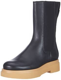 Högl Damen Best Friend Kniehohe Stiefel, Schwarz/Toffee, 37 EU Weit von HÖGL