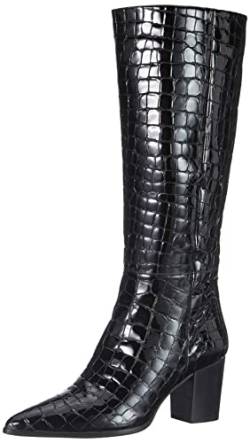 Högl Damen Drew Kniehohe Stiefel, Schwarz, 41 EU Weit von HÖGL