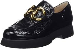 Högl Damen FRED Penny Loafer, Schwarz, 40 EU X-Weit von HÖGL