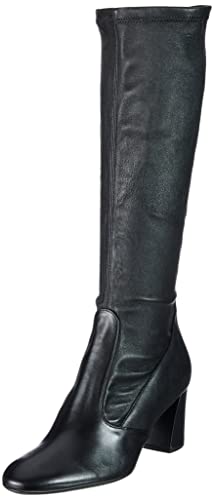 Högl Damen Kim Kniehohe Stiefel, Schwarz, 36 EU Weit von HÖGL