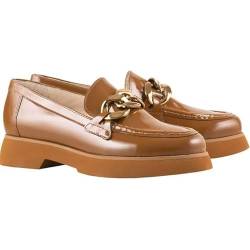 Högl Damen Stacy Penny Loafer, Nut, 38.5 EU X-Weit von HÖGL