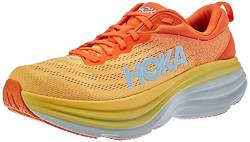 HOKA ONE ONE Herren Bondi 8 Running Shoes, PUFFIN'S Bill/Amber Yellow, 42 EU von HOKA ONE ONE