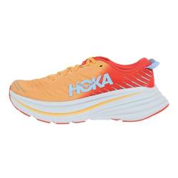 HOKA ONE ONE Herren Bondi X Running Shoes, Fiesta/Amber Yellow, 42 2/3 EU von HOKA ONE ONE