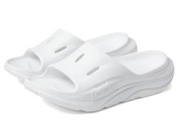 HOKA ONE ONE Unisex-Erwachsene Ora Recovery Slide 3 Sandale, Weiß/Weiß, 9 Women/7 Men von HOKA ONE ONE